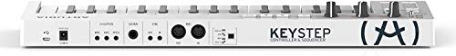 Arturia, Keystep 32-Key Controller & Sequencer Slim Keyboard With Polyphonic Step Sequencing Chord And Arpeggiator Modes Capacitive Pitch And Mod Strips With Gravity Magnet Phone Holder Bundle #TOP4