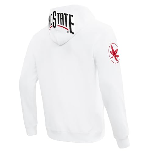 Image of Pro Standard Mens College Classic Chenille Cotton Double Knit Full Zip Hoodie