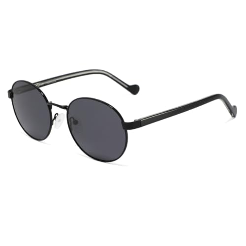 Lunettes de soleil polarisées ovales rétro en acétate pour homme et femme