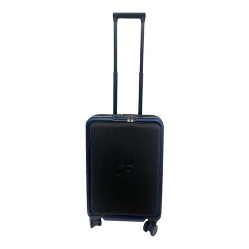 Valise cabine avec compartiment pour ordinateur portable et bagage rigide en ABS bleu