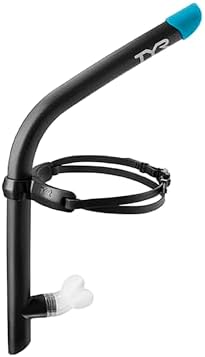 TYR 2.0 Ultralite Snorkel, Black, 18.5 x 7.5 x 1.8 inches