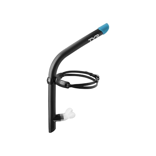 TYR Unisex-Adult Blend Ultralite Snorkel 2.0 (Black) Dive MASK, All