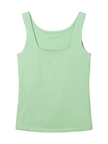 TOM TAILOR Damen 1035393 Basic Top, 31034 - Okra Green, XXL – Ansicht 5