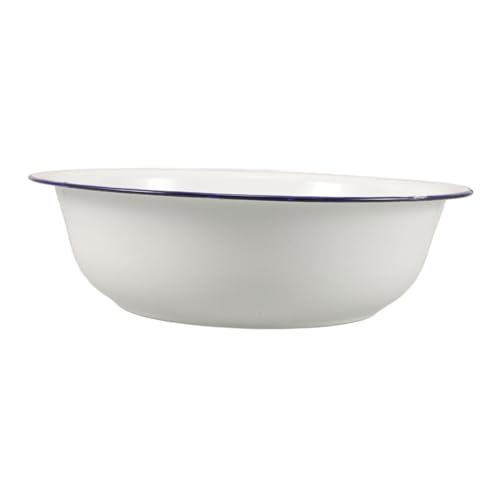 Bain de pieds en émail robuste et lavabo vintage facile à nettoyer 32 cm