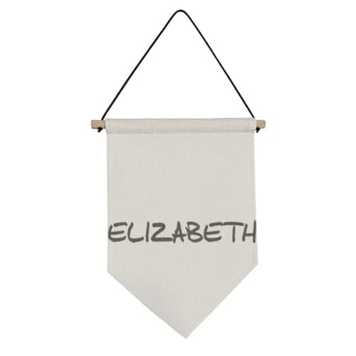 Drapeau en toile personnalisé Elizabeth, le cadeau de naissance idéal