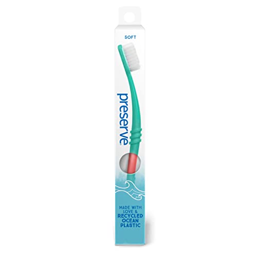 Preserve Ocean Plastic Initiative (Popi) Adult Toothbrush, Made In Usa From Recycled Ocean Plastic, Coral, Soft, 1 Count #TOP2