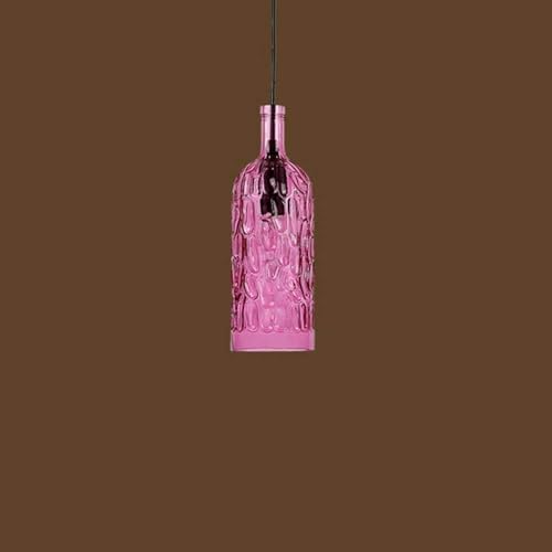 Lampe de Lustre Moderne de LED suspension bouteille de vin en verre