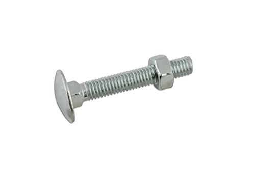Pernos M6 x 75mm Connect 33141 de cabeza redonda con tuercas para ensamblajes de alta resistencia
