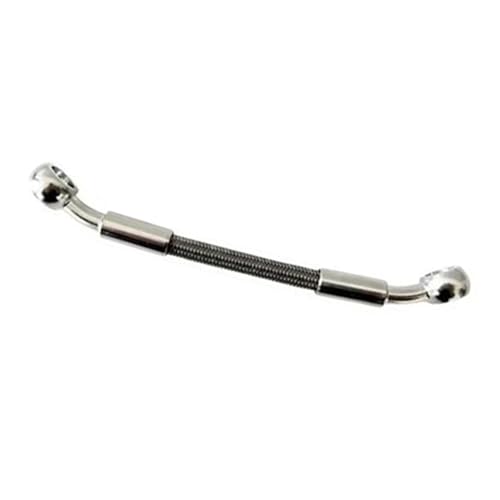 Tuyau d'embrayage moto hydraulique tressé de 300cm avec banjos M10 28° durables