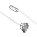 MECCANIXITY Pull Cord for Ceiling Switch, Light Pull Cord String Ceiling Fan String with Connector Pull Chain Extension, White Silver, Pack of 10
