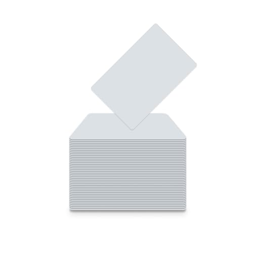 Crytnox Fido2   Tarjetas de PVC blanco, personalizable, certificado Fido (Fido2 v2.1), paquete de 25 unidades, Mifare DESFire EV2 4K