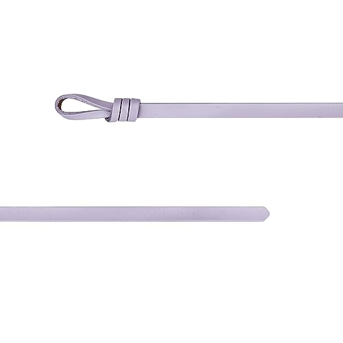 Women's Leather Skinny Belt for Dress Adjustable Knotted Thin Waist Belts for Ladies2