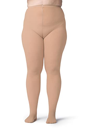 Image of Silky Toes Plus Size Opaque Winter Tights for Women 80D-Thick Warm Durable & Comfortable Stretch Pantyhose for Curvy Woman