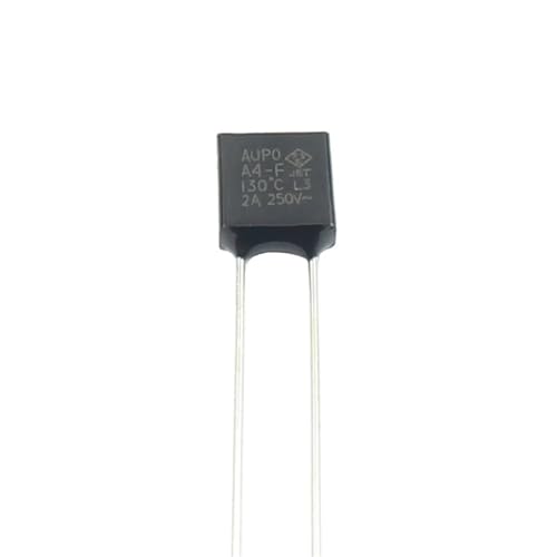 Fusible thermique A4-F 130°C 2A 250V RH de type carré pour protection de circuit en lot de 10