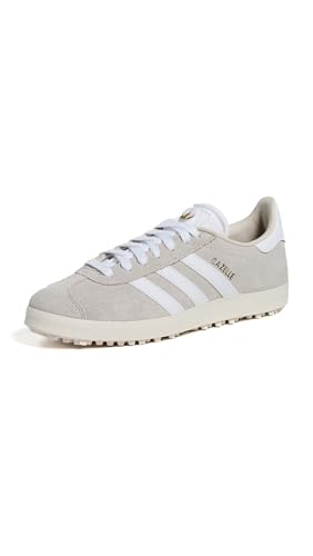 adidas Women's W Gazelle Golf AluminaFtwr White/Gold met. 8.5 US