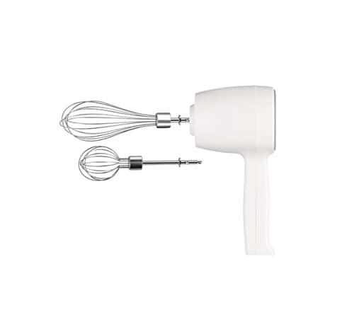 Portable Wireless Hand Mixer, USB Rechargable Handheld Egg Beater with 2 Detachable Stir Whisks, 5 Speed Modes, Mini Cordless Helper for Kitchen Baking and Cooking