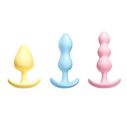 アナルプラグ アナルビーズ Smグッズ 3点セット シリコン製 アナル拡張 調教器具 前立腺マッサージ 初心者 男女兼用 - 画像1