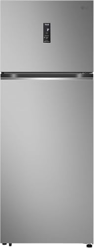 LG GTBV44PYBKD Frigorifero Doppia Porta 70cm, Classe E, 461l, Connettività Wi-fi Con App Thinq, Porte Piatte, Tecnologia Door & Linear Cooling, Display Esterno, Compressore Smart Inverter, Argento