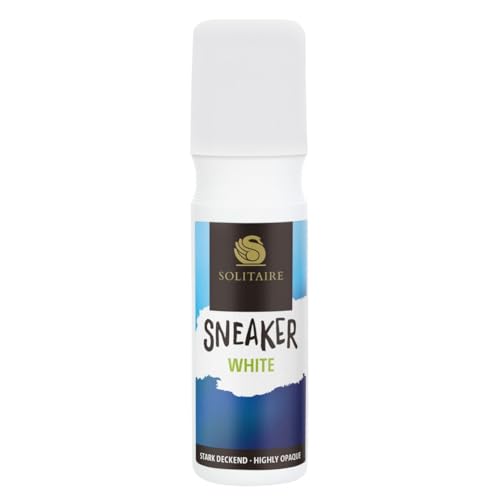 Solitaire Sneaker White Betún y reparación de zapatos, Blanco (White), 75.00 ml