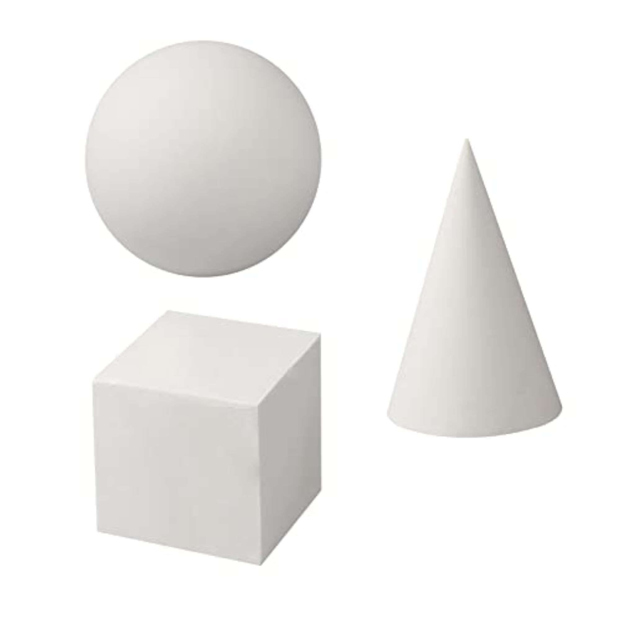Art Crafts 3D Gypsum Geometry Sketch Basic Form Learning Tools