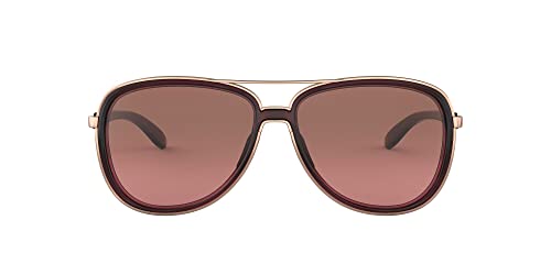 Oakley Womens OO4129 Split Time Aviator Sunglasses, Crystal Raspberry/G40 Black Gradient,...