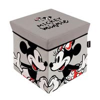 ARDITEX Minnie Folding Textile Storage Seat 30x30x30cm