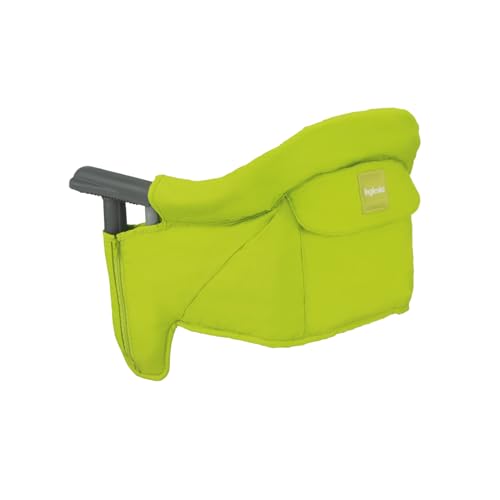 Image of Inglesina Fast Table Chair, Lime - Portable Baby High Chair - for Babies & Toddlers up to 37 lbs - Collapsible Design - Fits Tables 0.8'' to 3.5'' Thick - Compact & Easy to Use - Travel Bag Included