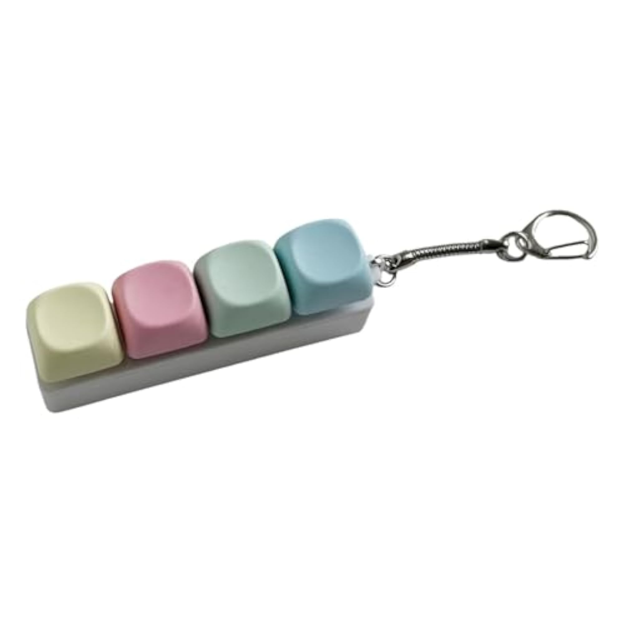 Colorful Mini 4 Key Keyboard Fidget Toy Keychain