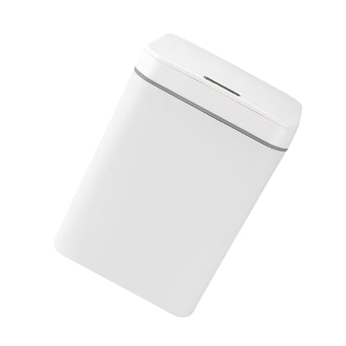 Basurero automático rectangular blanco KOMBIUDA