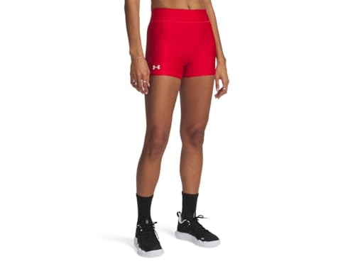Under Armour Womens Team Shorty 3 (600) Red / / White Medium