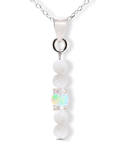 Intuizione, creatività interiore: la collana Liberty Angels con pietra di luna: la nostra esclusiva collana Moonstone favorisce l'intuizione e risveglia l'energia creativa interna.