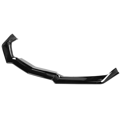 IKON MOTORSPORTS Front Bumper Lip Compatible with 2020-2025 Chevrolet Corvette, 5VM Style ABS Gloss Black Valance Chin Lip Spoiler Splitter