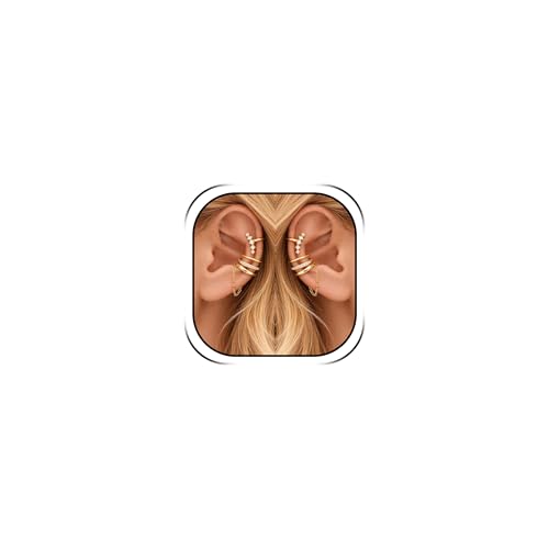 Image of Ear Cuffs Non Piercing Chunky Ear Cuff Earrings for Women Non Tarnish Clip on Cartilage Earrings Trendy Jewelry No Pierced Ears Fake Earring Set Fashion Accessories Jewelry Birthday Gifts