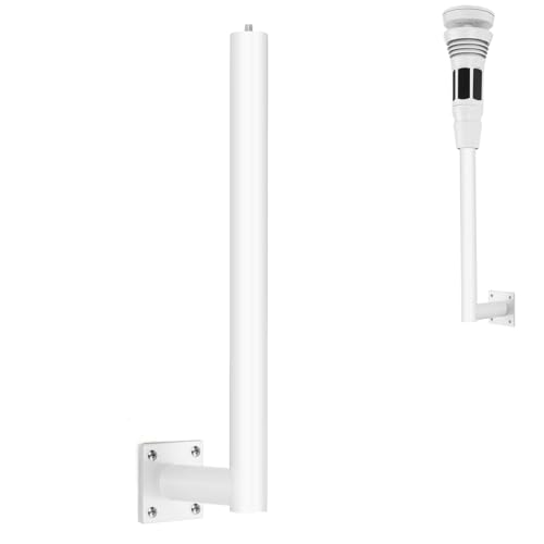 Universal Mount for Tempest Weather Station Outdoor Weather Proof Aluminium Alloy with 1/4-20 Threaded Screw Mount Easy Installation Drilling Hole 1 Pack White