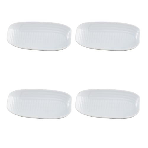 HIC Kitchen Corn Serving Dish, Fine Porcelain, For Corn On