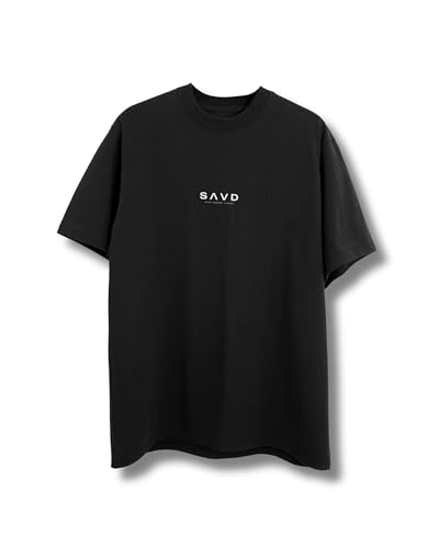 SAVD Christian Oversized T-Shirt for Men – Faith-Based Tee, 100% Cotton, Bible Verse Back Graphic, Bold Christian Design2