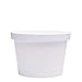 Belinlen Paper Ice Cream Cups with Paper Lids, Paper Hot/Cold Soup Cups with Lids (White) (40, 8 oz)
