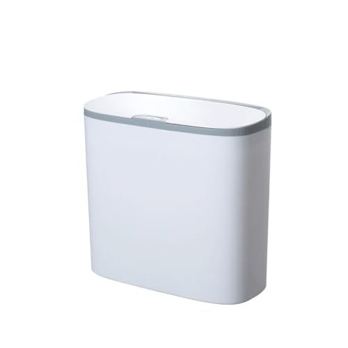 Smart Bathroom Trash Can Automatic Bagging Can Touchless Narrow Smart Sensor Garbage Bin Smart Home(E) image 3