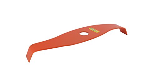 Greenstar - Cuchilla de 2 dientes de perfil curvo - Especial Zonzas - Adaptable para desbrozadora - Reducción del ruido - Corte de 280 mm, diámetro de 25,4 mm y grosor 3 mm - Calidad superior - Hoja