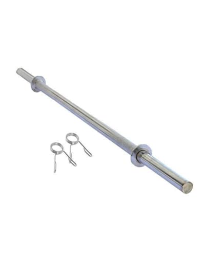 Image of Weight Lifting Rod, Straight Rod with 2 Pair Spring Lock for Exercise Weight Gym Lifting Bar, Home Gym 5FT-19MM