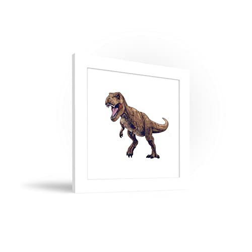 Décoration Murale T. Rex Jurassic World Cadre Blanc Gallery Pops Poster 30,5 cm - 2