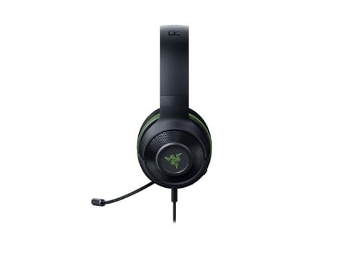 Razer Kraken X para Consola - Auriculares Gaming con Cable Multiplataparama (Micrófono Cardiod, Controladores de 40 mm Personalizados, Conexión de 3,5 mm, Almohadillas Ovaladas) Verde