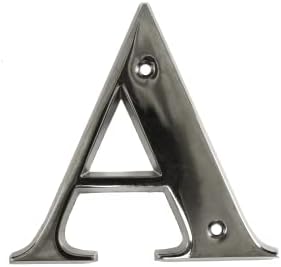 UAP House Numbers - 3 Inch Door Numbers Signature Screw Fix Bevelled Edge For Front Door, Address Number Screw On For Doors And Gates, Letter Times Roman Font (Number 6, PVD Gold)