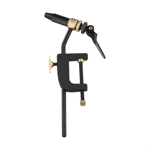 TONIXY Fly Tying Vise with Adjustable C-Clamp Rotary Vice for Precise Fly Fishing Hook Tying, Metal Construction Fly Tying Tool Kit for Anglers and Tying Small Hooks at Home (1PC tool B)