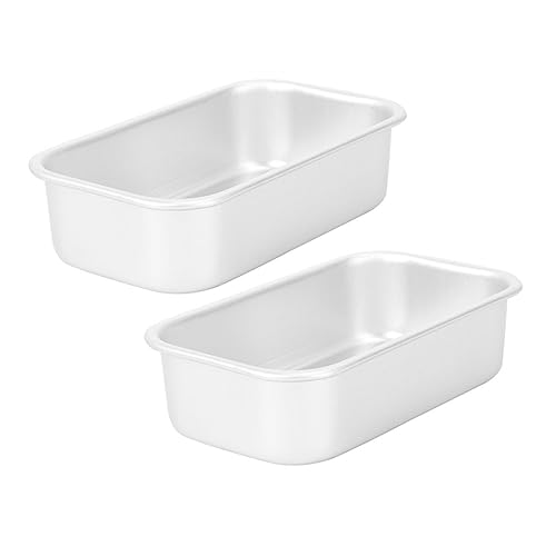 Cabilock 2 Piezas Molde Para Tostadas Molde Para Hornear Resistentes Al Calor Utensilios Para Hornear Pasteles Pan Casero Bandeja Para Pan Uso Cocina Para Para Tartas y Pasteles