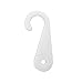 NAHANCO DHWH500 Plastic J-Hooks for Sock Displays, White (Pack of 500)