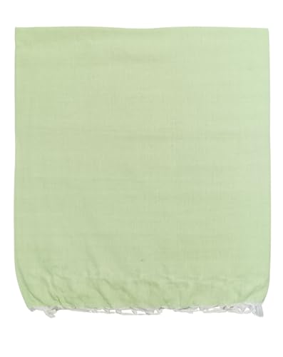 Image of Arvore Bunkaar Pure Handloom 100% Soft Desi Bamboo Viscose Soft Bhagalpuri Andi Chadar /Summer Blanket /Khes /Top Sheet /AC Blanket /Odhne wali Chadar (Green, Plain, 1, Bhagalpuri Chadar)