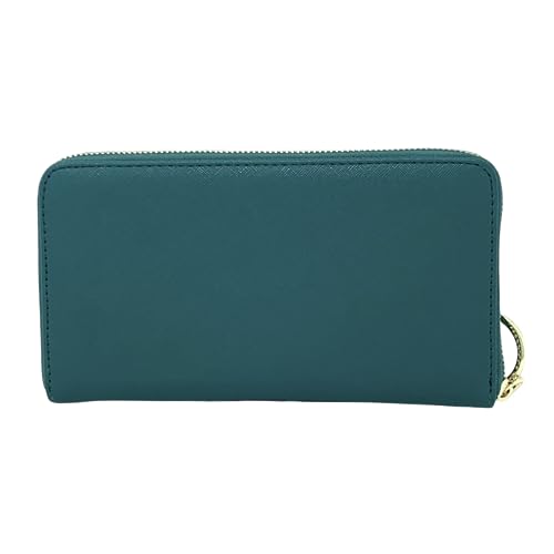 Image of Steve Madden Bzip-Web Zip Around Wallet Wristlet (Evergreen)