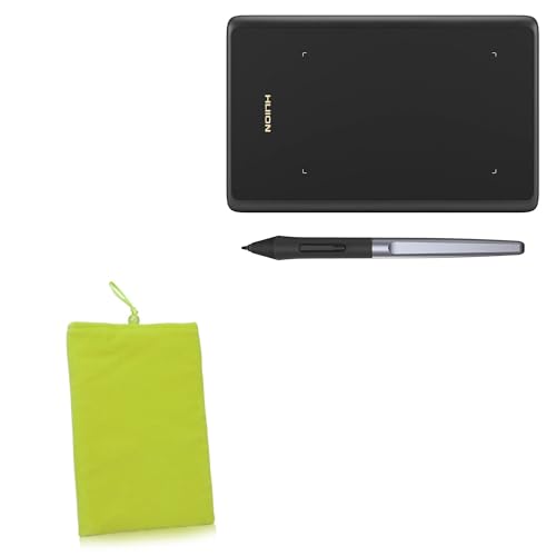 BoxWave Case Compatible with Huion Inspiroy H420X - Velvet Pouch, Soft Velour Fabric Bag Sleeve with Drawstring - Olive Green