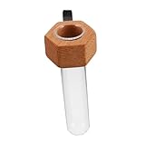 DEARMAMY 車用エアベントフラワーベース 中控台用スリッシュな装飾 花瓶 新鮮な植物や水培用 取り付け簡単 感あふれる榉木デザイン